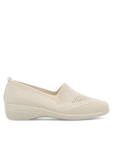 Clara Barson Półbuty HMD220355-01 Beżowy - Półbuty damskie - miniaturka - grafika 1