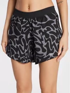 Spodenki damskie - Reebok Szorty sportowe Running HH8020 Czarny Slim Fit - miniaturka - grafika 1