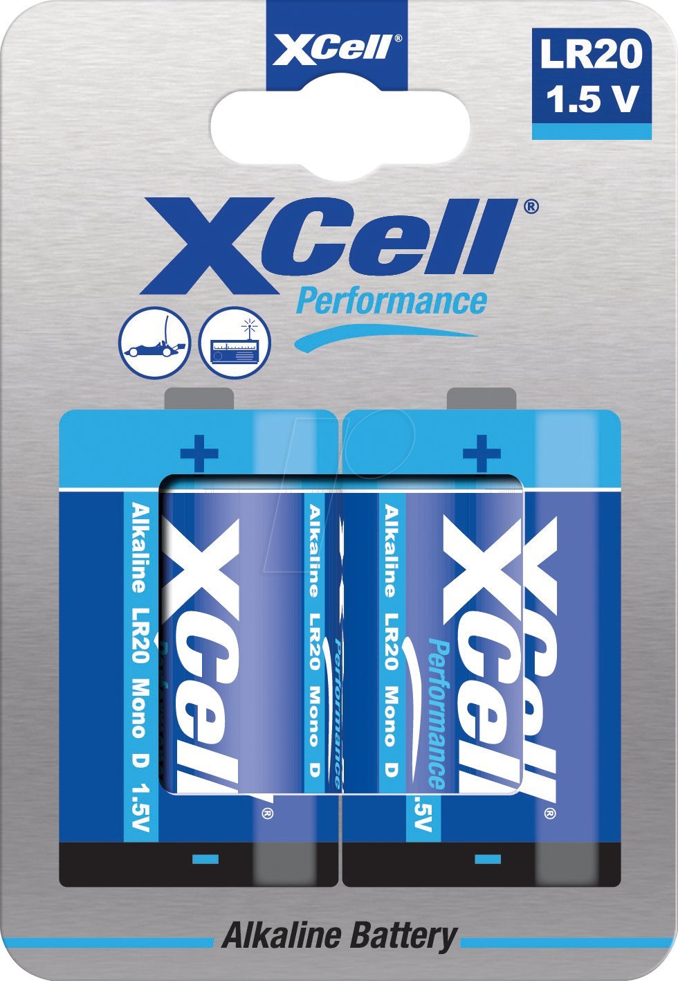 XCell Batterie Performance Alkaline LR20 Mono D 2St.