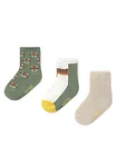 Skarpetki dla dzieci - Mayoral Zestaw 3 par wysokich skarpet dziecięcych 10870 Kolorowy - miniaturka - grafika 1