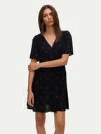 Sukienki - Vero Moda Sukienka letnia Alba 10292845 Czarny Regular Fit - miniaturka - grafika 1