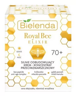 Bielenda ROYAL BEE ELIKSIR krem koncentrat do twarzy SILNIE ODBUDOWUJĄCY przeciwzmarszczkowy 70 +, 50 ml 22162 - Kremy do twarzy - miniaturka - grafika 1