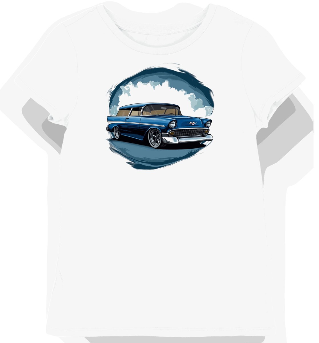 Koszulka damska biała z Motywem Klasycznego Hot Roda XXL