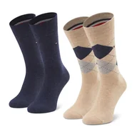 Skarpetki męskie - Skarpety bawełniane Tommy Hilfiger [100001495 050] 2PAK-39-42 - miniaturka - grafika 1