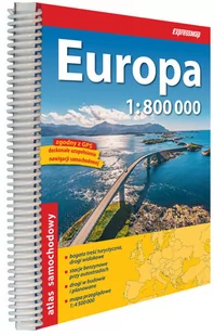 Europa atlas samochodowy 1:800 000 - Atlasy i mapy - miniaturka - grafika 1
