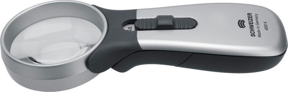 Lupa ręczna, podświetlanaTech-Line 15xD 22,8mm SCHWEIZER