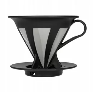 Hario Cafeor Dripper 02 Czarny - Zaparzacze i kawiarki - miniaturka - grafika 1