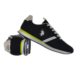 Buty Męskie Polo Assn Wygodne Lekkie Sportowe Miejskie Materiałowe Skórzane 44 - Moda i Uroda OUTLET - miniaturka - grafika 1