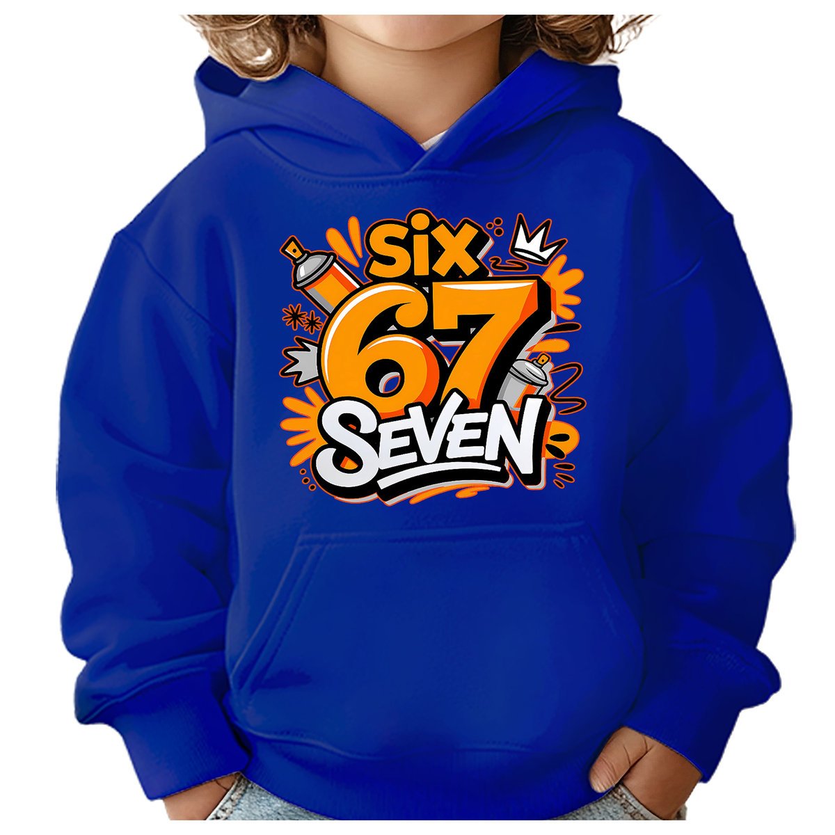 BLUZA DZIECIĘCA Z KAPTUREM 67 SIX SEVEN VIRAL 134-140 DLA DZIECKA PREZENT