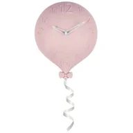 Zegary - Zegar ścienny Baloni 30 x 25 x 6 cm różowy - miniaturka - grafika 1