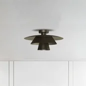 Lampy sufitowe - Luminex Lampa sufitowa Plato, możliwość ściemniania, aluminiowy / szary / cynkowy, salon / jadalnia, metal, nowoczesny - miniaturka - grafika 1