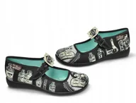 Półbuty damskie - Chocolaticas Damskie Półbuty z Zapięciem Wzorzyste 38 Ż7q - miniaturka - grafika 1