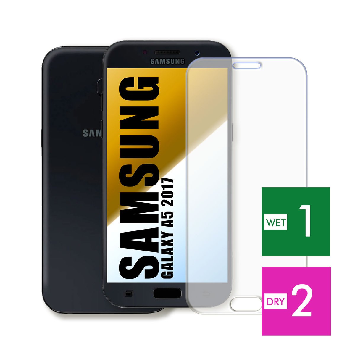 WZMOCNIONE SZKŁO DO SAMSUNG GALAXY A5 2017 SZYBKA HARTOWANE 9H JAKOŚĆ