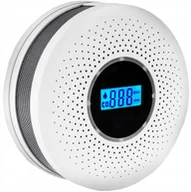 Czujniki czadu, dymu, gazu - Czujnik Dymu Czadu Tlenku Węgla Co Alarm Dźwiękowy Świetlny Certyfikowany - miniaturka - grafika 1