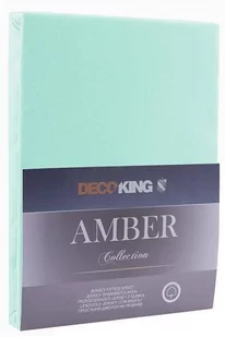 DecoKing Jersey/AMBER/LIGHTTURQUOISE/160-180x200+30 - Prześcieradła - miniaturka - grafika 1