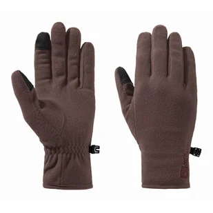 Rękawice polarowe Jack Wolfskin REAL STUFF GLOVE red earth - S - Rękawiczki - miniaturka - grafika 1