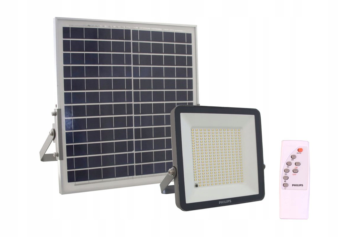 Philips Naświetlacz Solarny Uliczna LED Z Czujnikiem Zmierzchu 13W Lampa