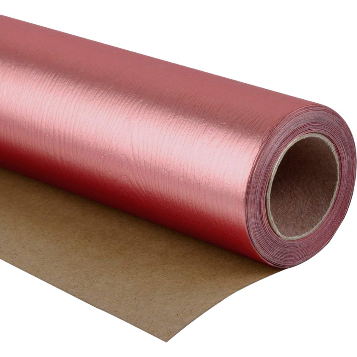 Papier Prezentowy do Pakowania Ekologiczny Metaliczny Czerwony 76 cm x 5 m