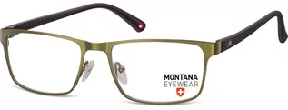 Okulary korekcyjne, oprawki, szkła - Montana Okulary oprawki prostokątne optyczne MM610F zielone - grafika 1