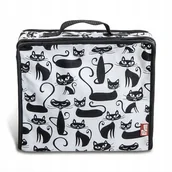 Pasmanteria - torba mini na przybory dziewiarskie/ krawieckie PRYM 612087 koty (1) - miniaturka - grafika 1