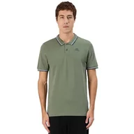 Koszulki męskie - Kappa Męska koszulka polo Ezio 2 zielona, rozmiar L - miniaturka - grafika 1
