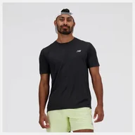 Koszulki męskie - t-shirt sport uomo new balance mt41253 bk - miniaturka - grafika 1