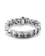 Bransoletki - Biżuteria GUESS JUM01325JWASS. Bransoletka, Kolor srebrny. Mężczyzna. - miniaturka - grafika 1