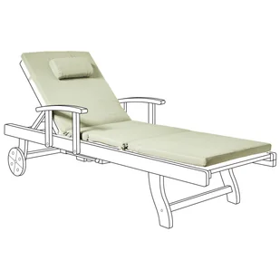 Blmeble Poduszka na leżak ogrodowy zielona TOSCANA/JAVA/AMANTEA PREMIUM - Poduszki ogrodowe Blmeble Poduszka na leżak ogrodowy zielona TOSCANA/JAVA/AMANTEA PREMIUM - Poduszki ogrodowe - miniaturka - grafika 1