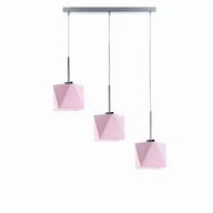 Lampy sufitowe - RÓŻOWA LAMPA WISZĄCA DO POKOJU DZIEWCZYKNI ERICA - miniaturka - grafika 1