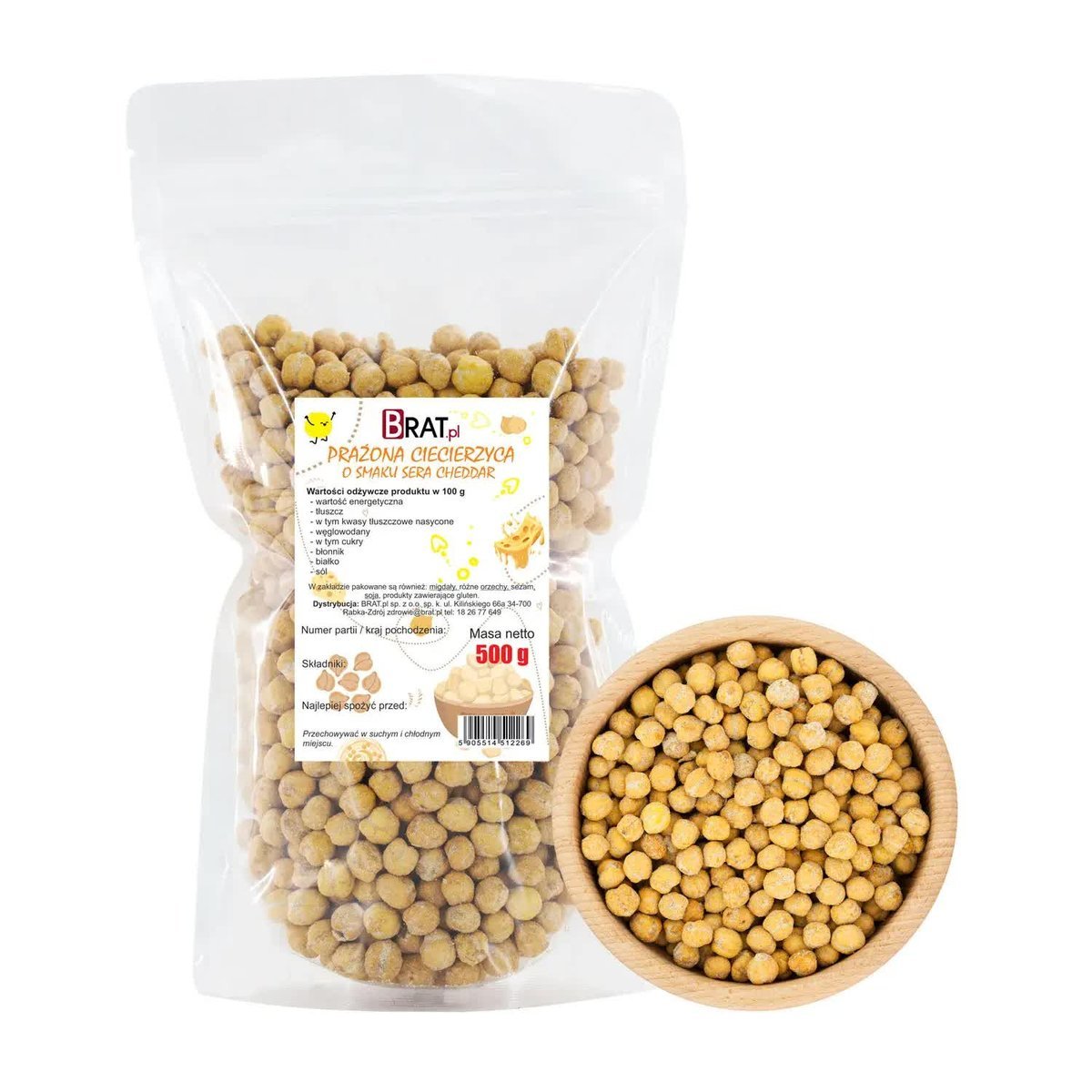 Prażona ciecierzyca o smaku sera 500g