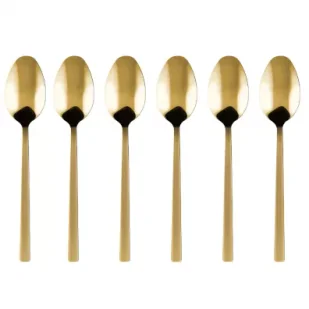 Kulig Komplet łyżeczek do herbaty Piano gold w pudełku 29507 6 szt. - Zestawy sztućców - miniaturka - grafika 1