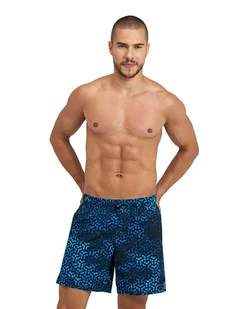 Arena Szorty kąpielowe w kolorze niebiesko-czarnym - Kąpielówki męskie - miniaturka - grafika 1
