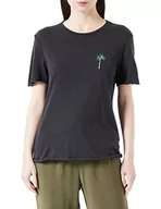 Koszulki i topy damskie - ONLY Women's ONLLUCY REG S/S Palm Tiger TOP Box JRS T-Shirt, Black/Print:Enigma, XL, Czarny/nadruk: enigma, XL - miniaturka - grafika 1