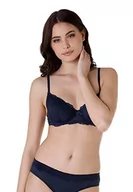 Biustonosze - LOVABLE Wyjątkowa Koronka Biustonosz Kobiety Z Czapką, Niebieski (niebieski), 34 / 3B - miniaturka - grafika 1