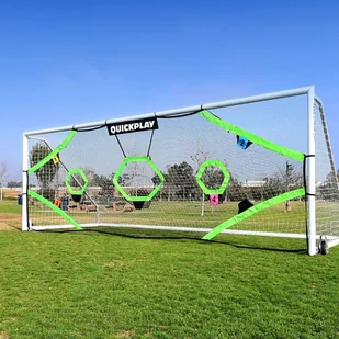 Siatka celownicza do piłki nożnej Quickplay Target Net Pro 730 x 245 cm white/green WYSYŁKA W 24H 30 DNI NA ZWROT - Piłka nożna - miniaturka - grafika 1