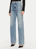 Spodnie damskie - Just Cavalli Jeansy 77PAB503 Niebieski Wide Leg - miniaturka - grafika 1