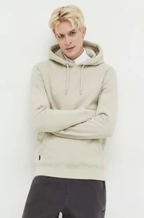 Superdry bluza męska kolor beżowy z kapturem gładka - Bluzy męskie - miniaturka - grafika 1