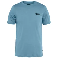 Koszulki sportowe męskie - Koszulka męska Fjällräven Abisko Wool Logo SS M Rozmiar: L / Kolor: niebieski - miniaturka - grafika 1