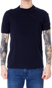 ARMANI EXCHANGE T-shirt męski bawełna niebieski GR36540 - Rozmiar: XS - Koszulki męskie - miniaturka - grafika 1