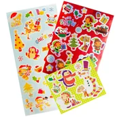 Pozostałe akcesoria świąteczne - Zestaw naklejek świątecznych - miniaturka - grafika 1