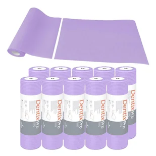 Serweta dentystyczna na rolce 33cm x 48cm fioletowa podfoliowana 54g DentixPro 400szt - Sprzęt i akcesoria stomatologiczne - miniaturka - grafika 1