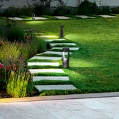 Lampy ogrodowe - Fabas Luce Lampa ogrodowa stojąca Teo, czarny - miniaturka - grafika 1