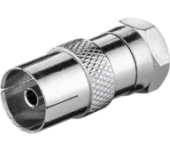 Złącza, przejściówki, adaptery - TechniSat Adapter F - gniazdo TV [76-4991-00} - miniaturka - grafika 1