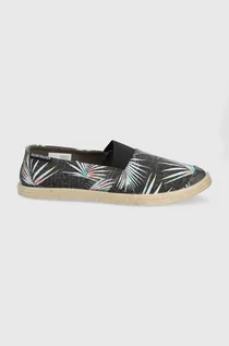 Espadryle męskie - Quiksilver espadryle kolor czarny - grafika 1