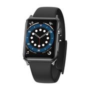 Akcesoria do smartwatchy - BASEUS Slip-Thru pasek opaska bransoleta do Apple Watch 3/4/5/6/SE 42mm/44mm czarny (LBWSE-A01) - miniaturka - grafika 1