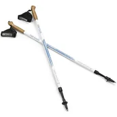 Kije trekkingowe - Spokey Kije nordic walking 105-135 cm z korkowymi rączkami RUBBLE - miniaturka - grafika 1