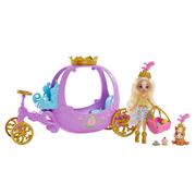 Lalki dla dziewczynek - Mattel Enchantimals. Lalka + Królewska karoca - miniaturka - grafika 1