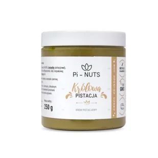 Pi-nuts krem pistacjowy Królowa Pistacja b/c 250g - Słodkie kremy i masła - miniaturka - grafika 1