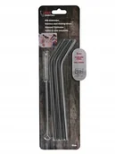 Słomki do napojów - SŁOMKI METALOWE WIELORAZOWE RURKI EKO + CZYŚCIK - miniaturka - grafika 1