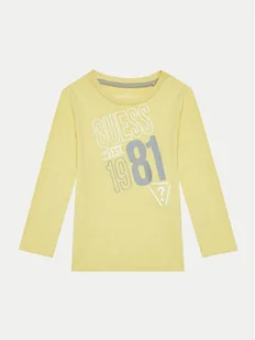 Guess Bluzka N4BI18 I3Z14 Żółty Regular Fit - Bluzki damskie - miniaturka - grafika 1